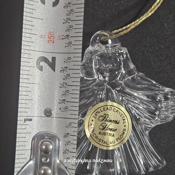 Princess House Lead Crystal Angel Christmas Ornament in Box #837 VINTAGE - Picture 6 of 8